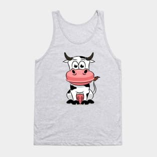 Cute cow boy Tank Top